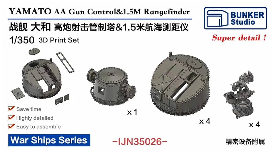 Amazon | バンカースタジオ 1/350 日本海軍 射撃管制装置・1.5m